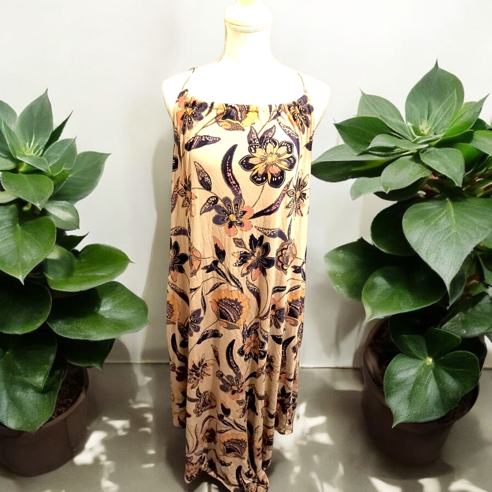 Floral Print Sleeveless Dress